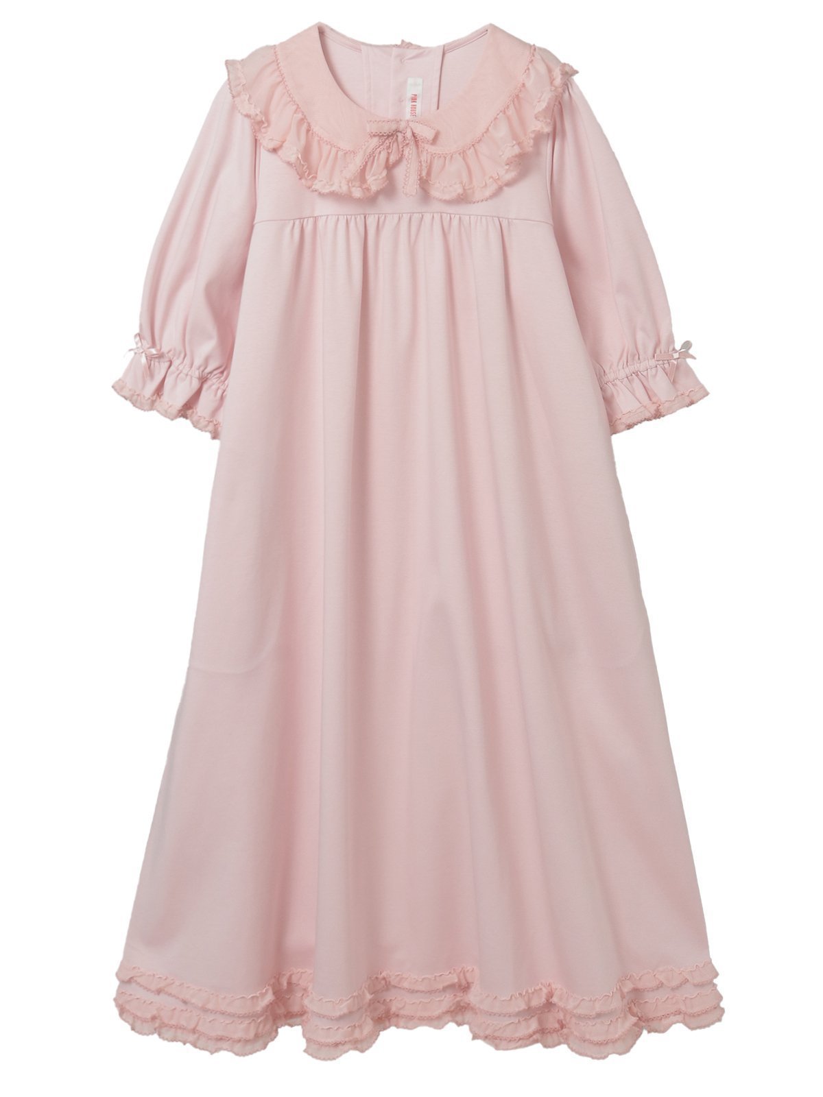 【ピンクハウス/PINK HOUSE】のソフトチュール襟付きワンピース インテリア・キッズ・メンズ・レディースファッション・服の通販 founy(ファウニー) 　ファッション　Fashion　レディースファッション　Fashion for Women　ワンピース　Dresses　コンパクト　Compact, Small Size　フリル　Frill, Ruffle　エレガント 上品　Elegant　ピンク|ID: prp329100004982341 ipo3291000000037326031