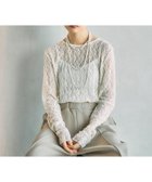 【レプシィム ローリーズファーム/LEPSIM LOWRYS FARM】のレースインナー 大人の最旬トレンドファッション＆コーディネート founy(ファウニー) ファッション Fashion レディースファッション Fashion for Women おすすめ Recommended / Our Picks インナー Innerwear スウェット / スエット Sweatshirt, Sweatwear ストレッチ Stretch, Stretchy Fabric デニム Denim, Jeans Material ペプラム Peplum, Flared Hem レース Lace, Lace Fabric ワンポイント One Point, Statement Accent 春 Spring 長袖 Long Sleeve, Full Sleeve thumbnail アイボリー08|ID: prp329100004982353 ipo3291000000037326083