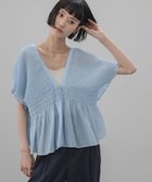 【ローリーズファーム/LOWRYS FARM】のヨウリュウシャーリングショートフレンチスリーブ 大人の最旬トレンドファッション＆コーディネート founy(ファウニー) ファッション Fashion レディースファッション Fashion for Women シアー Sheer, See-Through ショート Short, Short Length チェック Check, Plaid, Tartan デニム Denim, Jeans Material ボトム Bottoms, Lower Wear 人気 Popular, Best Seller 夏 Summer thumbnail ブルー82|ID: prp329100004982363 ipo3291000000037326181