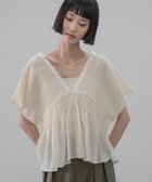 【ローリーズファーム/LOWRYS FARM】のヨウリュウシャーリングショートフレンチスリーブ 大人の最旬トレンドファッション＆コーディネート founy(ファウニー) ファッション Fashion レディースファッション Fashion for Women シアー Sheer, See-Through ショート Short, Short Length チェック Check, Plaid, Tartan デニム Denim, Jeans Material ボトム Bottoms, Lower Wear 人気 Popular, Best Seller 夏 Summer thumbnail アイボリー08|ID: prp329100004982363 ipo3291000000037326182