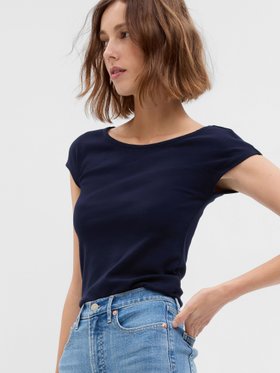 【ギャップ/GAP】のモダン キャップスリーブTシャツ 大人の最旬トレンドファッション＆コーディネート founy(ファウニー) ファッション Fashion レディースファッション Fashion for Women トップス・カットソー Cut & Sew Tops シャツ・ブラウス・オフィスカジュアル Elegant Blouses & Button-Ups ロングTシャツ・Tシャツ Longline T-Shirts & Tees インナー Innerwear キャップ Cap, Baseball Cap スリーブ Sleeve, Long Sleeve / Short Sleeve ベーシック Basic, Essential モダン Modern, Contemporary 無地 Plain, Solid Color 羽織 Haori, Light Jacket |ID:prp329100004982367