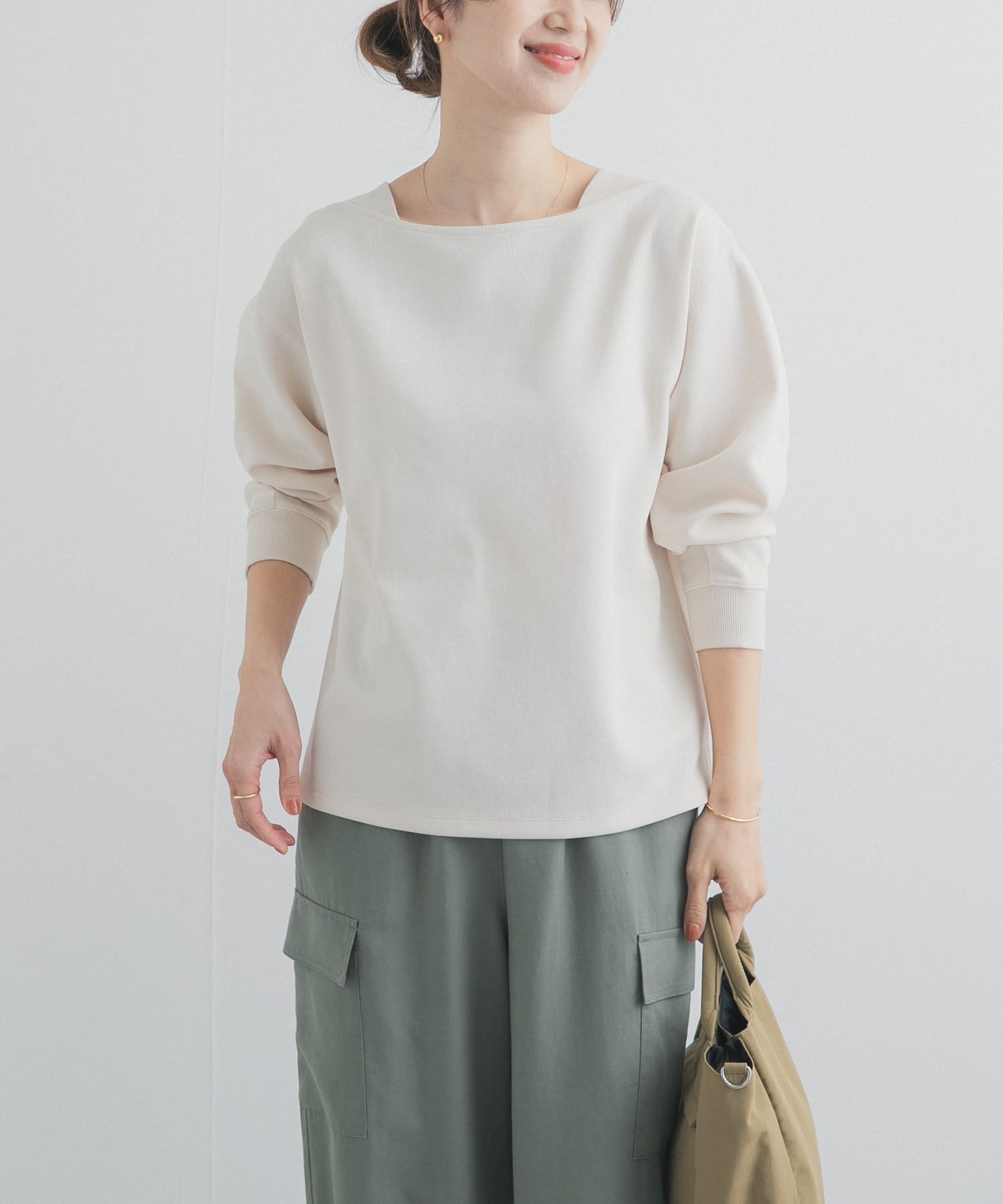 【アーバンリサーチ ドアーズ/URBAN RESEARCH DOORS】の強撚ダンボールボートネックプルオーバー インテリア・キッズ・メンズ・レディースファッション・服の通販 founy(ファウニー) 　ファッション　Fashion　レディースファッション　Fashion for Women　トップス・カットソー　Cut & Sew Tops　カジュアルプルオーバー・ニットトップス　Pullovers & Knit Tops / Casual Pullovers　2026年　2026　2026春夏・S/S　Spring/Summer 2026 SS26　シンプル　Simple, Minimal　デニム　Denim, Jeans Material　フラット　Flat, Flat Shoes　ボトム　Bottoms, Lower Wear　エレガント 上品　Elegant　夏　Summer　S/S・春夏　SS, Spring/Summer, Warm Season　ホワイト系その他|ID: prp329100004982368 ipo3291000000037326242