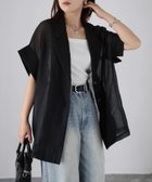 【リベリー/Riberry】のシアー半袖シャツジャケット 大人の最旬トレンドファッション＆コーディネート founy(ファウニー) ファッション Fashion レディースファッション Fashion for Women アウター Coat / Outerwear Collection レディースジャケット・軽アウター Jackets コンパクト Compact, Small Size サマー Summer, Summer Style シアー Sheer, See-Through シンプル Simple, Minimal ジャケット Jacket, Outerwear スラックス Slacks, Dress Pants タンク Tank Top, Sleeveless Top デニム Denim, Jeans Material トレンド Trend, Trending Now バルーン Balloon, Balloon Silhouette フォーマル Formal, Dressy ベスト Vest, Waistcoat 半袖 Short Sleeve, Half Sleeve リネン Linen, Linen Fabric ワンポイント One Point, Statement Accent 夏 Summer エレガント 上品 Elegant セレモニー Ceremony thumbnail ブラック|ID: prp329100004982373 ipo3291000000037326292