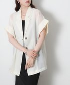 【リベリー/Riberry】のシアー半袖シャツジャケット 大人の最旬トレンドファッション＆コーディネート founy(ファウニー) ファッション Fashion レディースファッション Fashion for Women アウター Coat / Outerwear Collection レディースジャケット・軽アウター Jackets コンパクト Compact, Small Size サマー Summer, Summer Style シアー Sheer, See-Through シンプル Simple, Minimal ジャケット Jacket, Outerwear スラックス Slacks, Dress Pants タンク Tank Top, Sleeveless Top デニム Denim, Jeans Material トレンド Trend, Trending Now バルーン Balloon, Balloon Silhouette フォーマル Formal, Dressy ベスト Vest, Waistcoat 半袖 Short Sleeve, Half Sleeve リネン Linen, Linen Fabric ワンポイント One Point, Statement Accent 夏 Summer エレガント 上品 Elegant セレモニー Ceremony thumbnail アイボリー|ID: prp329100004982373 ipo3291000000037326293