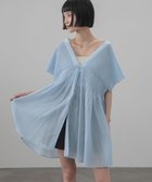 【ローリーズファーム/LOWRYS FARM】のシャーリングチュニックフレンチスリーブ 大人の最旬トレンドファッション＆コーディネート founy(ファウニー) ファッション Fashion レディースファッション Fashion for Women トップス・カットソー Cut & Sew Tops おすすめ Recommended / Our Picks シアー Sheer, See-Through シャーリング Shirring, Ruched チェック Check, Plaid, Tartan チュニック Tunic, Long Top デニム Denim, Jeans Material 夏 Summer thumbnail NEWブルー82|ID: prp329100004982375 ipo3291000000037326325
