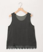 【ノーリーズ/NOLLEY'S】のサテン×スムース裾レースタンクトップ 大人の最旬トレンドファッション＆コーディネート founy(ファウニー) ファッション Fashion レディースファッション Fashion for Women インナー Innerwear カットソー Cut and Sewn Top 切替 Switching, Contrast Panel サテン Satin, Glossy Fabric タンク Tank Top, Sleeveless Top デコルテ Décolleté, Neckline 定番 Standard, Basic Item 人気 Popular, Best Seller ラウンド Round, Round Neck レース Lace, Lace Fabric アウトレット Outlet / Clearance おすすめ Recommended / Our Picks エレガント 上品 Elegant 2026年 2026 2026春夏・S/S Spring/Summer 2026 SS26 thumbnail チャコールグレー|ID: prp329100004982382 ipo3291000000037326375