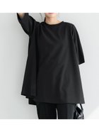 【コカ/COCA】の【速乾/しわになりにくい】エンボスAライン5分袖チュニック 大人の最旬トレンドファッション＆コーディネート founy(ファウニー) ファッション Fashion レディースファッション Fashion for Women トップス・カットソー Cut & Sew Tops サンダル Sandals, Summer Shoes シンプル Simple, Minimal スウェット / スエット Sweatshirt, Sweatwear ストレッチ Stretch, Stretchy Fabric チュニック Tunic, Long Top 定番 Standard, Basic Item バランス Balance, Style Balance フレア Flare, Flared ポケット Pocket, Pocket Detail 半袖 Short Sleeve, Half Sleeve ワイド Wide, Wide Fit 旅行 Travel 2026年 2026 2026春夏・S/S Spring/Summer 2026 SS26 thumbnail Black|ID: prp329100004982384 ipo3291000000037326384