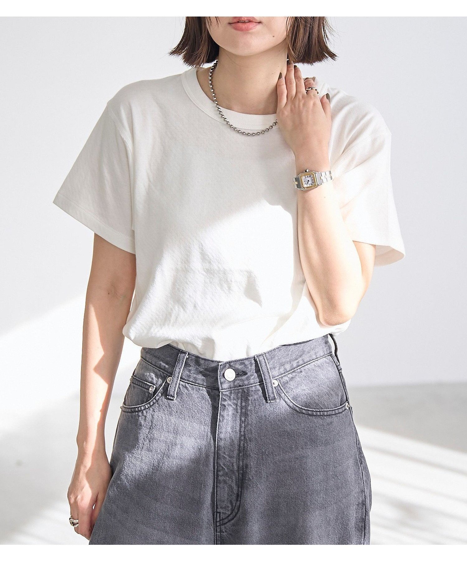【コーエン/COEN】の【Feel Soft / フィールソフト】接結 半袖Tシャツ(Youtube紹介アイテム) インテリア・キッズ・メンズ・レディースファッション・服の通販 founy(ファウニー) 　ファッション　Fashion　レディースファッション　Fashion for Women　トップス・カットソー　Cut & Sew Tops　シャツ・ブラウス・オフィスカジュアル　Elegant Blouses & Button-Ups　ロングTシャツ・Tシャツ　Longline T-Shirts & Tees　カットソー　Cut and Sewn Top　コンパクト　Compact, Small Size　シンプル　Simple, Minimal　スウェット / スエット　Sweatshirt, Sweatwear　スリーブ　Sleeve, Long Sleeve / Short Sleeve　トレンド　Trend, Trending Now　トレーナー　Sweatshirt, Trainer　ビスチェ　Bustier, Corset Top　プリント　Print, Printed Pattern　ベーシック　Basic, Essential　ボトム　Bottoms, Lower Wear　半袖　Short Sleeve, Half Sleeve　リラックス　Relax, Relaxed Fit　ロング　Long, Long-Length　2026年　2026　2026春夏・S/S　Spring/Summer 2026 SS26　OFF WHITE|ID: prp329100004982390 ipo3291000000037326420