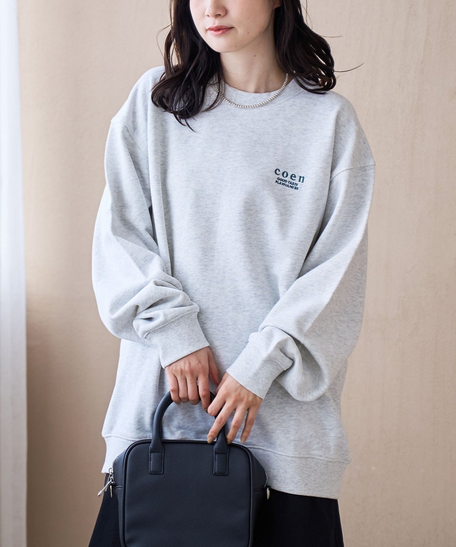 【コーエン/COEN】の【新色登場】COEN(コーエン)ロゴ刺繍 C/N裏毛スウェット インテリア・キッズ・メンズ・レディースファッション・服の通販 founy(ファウニー) 　ファッション　Fashion　レディースファッション　Fashion for Women　トップス・カットソー　Cut & Sew Tops　レディースパーカー・カジュアルフーディー　Casual Hoodies & Sweatshirts　スウェット・クルーネックトップス　Sweatshirts & Crewnecks / Relaxed Fit Sweat Tops　イエロー　Yellow　コンパクト　Compact, Small Size　ショート　Short, Short Length　スウェット / スエット　Sweatshirt, Sweatwear　セットアップ　Set-Up, Coordinated Outfit　デニム　Denim, Jeans Material　ボトム　Bottoms, Lower Wear　ミックス　Mix, Mixed Style　その他1|ID: prp329100004982392 ipo3291000000037326442