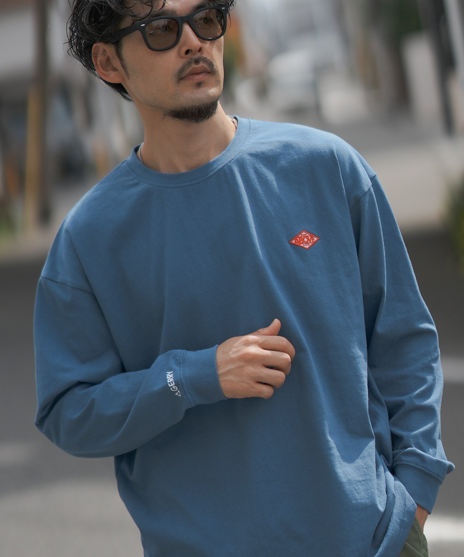 【インプローブス/improves】のGERRY ジェリー 別注 ワッペン 刺しゅう 長袖Tシャツ インテリア・キッズ・メンズ・レディースファッション・服の通販 founy(ファウニー) 　ファッション　Fashion　レディースファッション　Fashion for Women　トップス・カットソー　Cut & Sew Tops　シャツ・ブラウス・オフィスカジュアル　Elegant Blouses & Button-Ups　ロングTシャツ・Tシャツ　Longline T-Shirts & Tees　アウトドア　Outdoor Clothing　アメリカン　American Style　カーゴパンツ　Cargo Pants, Utility Pants　ショーツ　Shorts, Short Pants　デニム　Denim, Jeans Material　トレンド　Trend, Trending Now　定番　Standard, Basic Item　長袖　Long Sleeve, Full Sleeve　パープル　Purple, Violet　別注　Limited Edition, Custom Order　ワイド　Wide, Wide Fit　ワンポイント　One Point, Statement Accent　おすすめ　Recommended / Our Picks　ダークブルー|ID: prp329100004982393 ipo3291000000037326446