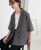 【ディスコート/Discoat】のライトテックリネン半袖シャツジャケット 大人の最旬トレンドファッション＆コーディネート founy(ファウニー) ファッション Fashion レディースファッション Fashion for Women アウター Coat / Outerwear Collection レディースジャケット・軽アウター Jackets インナー Innerwear キャミソール Camisole, Spaghetti Strap Top 吸水 Absorbent, Quick-Dry 軽量 Lightweight, Ultra Light シンプル Simple, Minimal ジャケット Jacket, Outerwear セットアップ Set-Up, Coordinated Outfit とろみ Fluid, Flowy Fabric タンク Tank Top, Sleeveless Top デニム Denim, Jeans Material プリント Print, Printed Pattern 半袖 Short Sleeve, Half Sleeve リネン Linen, Linen Fabric おすすめ Recommended / Our Picks 夏 Summer ビジネス 仕事 通勤 Business / Work / Commuting thumbnail グレー|ID: prp329100004982398 ipo3291000000037326480