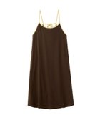 【ミルクフェド/MILKFED.】のBICOLOR BACK RIBBON CAMISOLE DRESS 大人の最旬トレンドファッション＆コーディネート founy(ファウニー) ファッション Fashion レディースファッション Fashion for Women ワンピース Dresses フォーマル・パーティードレス・結婚式用ドレス Elegant & Casual Dresses ポケット Pocket, Pocket Detail ラップ Wrap, Wrap Design リボン Ribbon, Bow 夏 Summer thumbnail BROWN|ID: prp329100004982403 ipo3291000000037326501