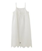 【ミルクフェド/MILKFED.】のCUTWORK CAMISOLE DRESS 大人の最旬トレンドファッション＆コーディネート founy(ファウニー) ファッション Fashion レディースファッション Fashion for Women ワンピース Dresses フォーマル・パーティードレス・結婚式用ドレス Elegant & Casual Dresses キャミソール Camisole, Spaghetti Strap Top デニム Denim, Jeans Material おすすめ Recommended / Our Picks thumbnail OFF_WHITE|ID: prp329100004982407 ipo3291000000037326515