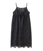 【ミルクフェド/MILKFED.】のCUTWORK CAMISOLE DRESS 大人の最旬トレンドファッション＆コーディネート founy(ファウニー) ファッション Fashion レディースファッション Fashion for Women ワンピース Dresses フォーマル・パーティードレス・結婚式用ドレス Elegant & Casual Dresses キャミソール Camisole, Spaghetti Strap Top デニム Denim, Jeans Material おすすめ Recommended / Our Picks thumbnail BLACK|ID: prp329100004982407 ipo3291000000037326516