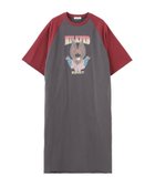 【ミルクフェド/MILKFED.】のEAGLE B/B TEE DRESS 大人の最旬トレンドファッション＆コーディネート founy(ファウニー) ファッション Fashion レディースファッション Fashion for Women ワンピース Dresses フォーマル・パーティードレス・結婚式用ドレス Elegant & Casual Dresses カットソー Cut and Sewn Top グラフィック Graphic, Graphic Design ジャケット Jacket, Outerwear プリント Print, Printed Pattern ミリタリー Military, Army Style おすすめ Recommended / Our Picks thumbnail CHARCOAL|ID: prp329100004982408 ipo3291000000037326519