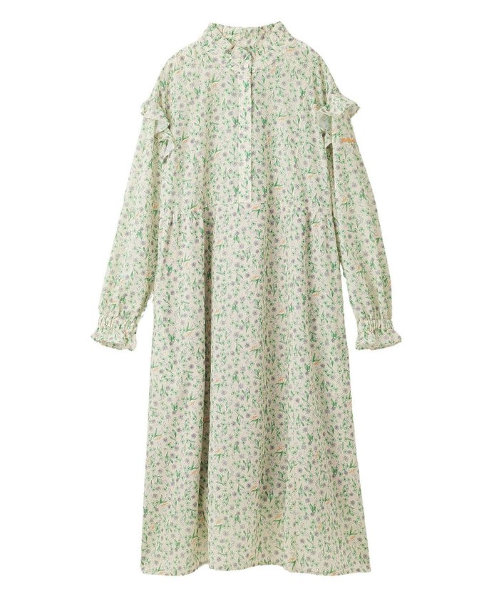 【ミルクフェド/MILKFED.】のFLORAL PRINT RUFFLE SLEEVE DRESS インテリア・キッズ・メンズ・レディースファッション・服の通販 founy(ファウニー) https://founy.com/ ファッション Fashion レディースファッション Fashion for Women トップス・カットソー Cut & Sew Tops ワンピース Dresses フォーマル・パーティードレス・結婚式用ドレス Elegant & Casual Dresses キャップ Cap, Baseball Cap フリル Frill, Ruffle マキシ Maxi, Full Length ロング Long, Long-Length おすすめ Recommended / Our Picks |ID: prp329100004982433 ipo3291000000037360931