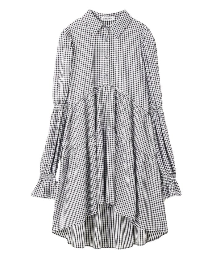 【ミルクフェド/MILKFED.】のGINGHAM CHECK TIERED DRESS インテリア・キッズ・メンズ・レディースファッション・服の通販 founy(ファウニー) https://founy.com/ ファッション Fashion レディースファッション Fashion for Women ワンピース Dresses フォーマル・パーティードレス・結婚式用ドレス Elegant & Casual Dresses ギンガム Gingham, Gingham Fabric ジャケット Jacket, Outerwear スリーブ Sleeve, Long Sleeve / Short Sleeve チェック Check, Plaid, Tartan ドレス Dress, One-Piece フレア Flare, Flared おすすめ Recommended / Our Picks |ID: prp329100004982436 ipo3291000000037360942