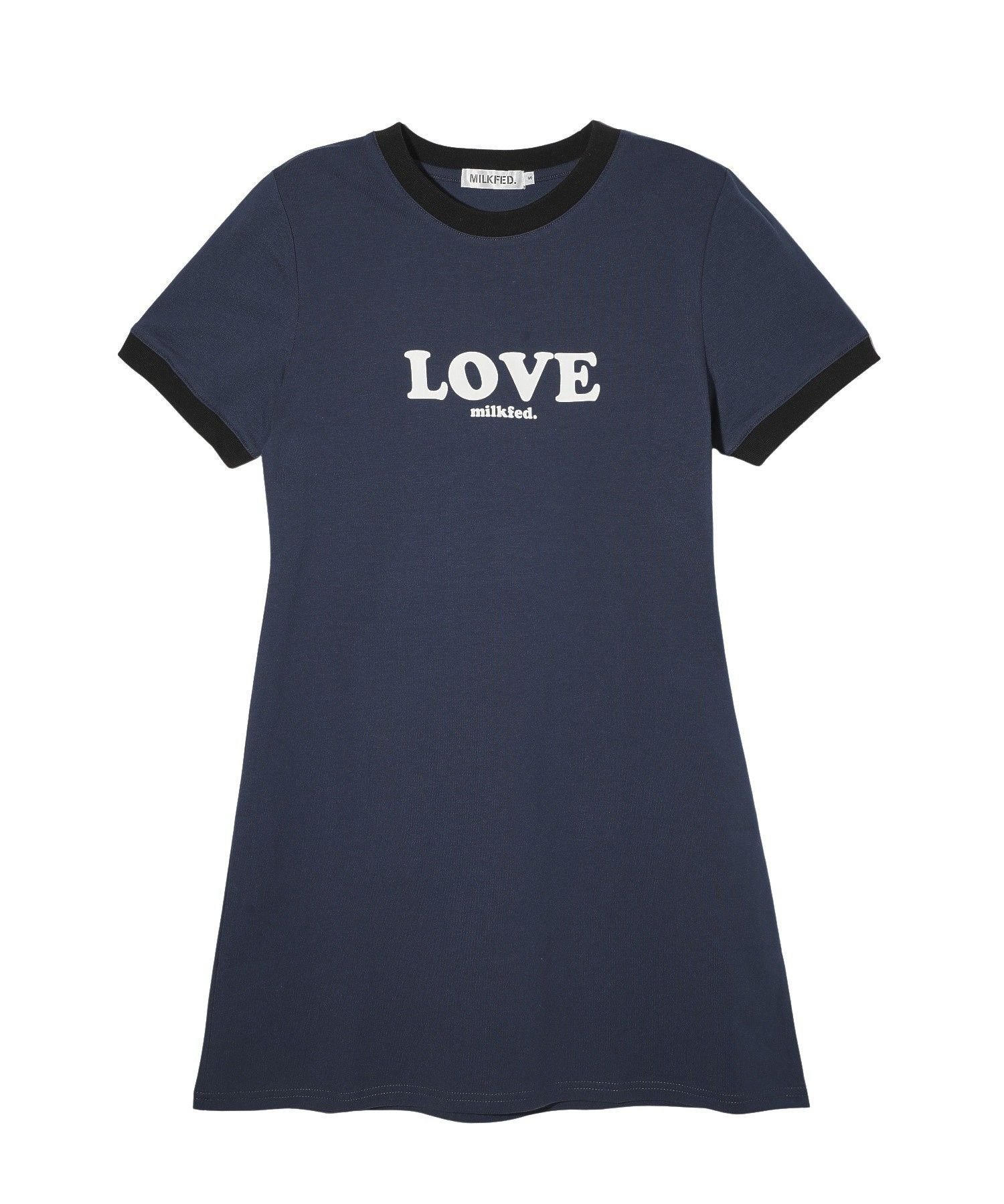 【ミルクフェド/MILKFED.】のLOVE MILKFED. MINI DRESS インテリア・キッズ・メンズ・レディースファッション・服の通販 founy(ファウニー) 　ファッション　Fashion　レディースファッション　Fashion for Women　ワンピース　Dresses　フォーマル・パーティードレス・結婚式用ドレス　Elegant & Casual Dresses　キャップ　Cap, Baseball Cap　コンパクト　Compact, Small Size　ショート　Short, Short Length　リュック　Backpack, Rucksack　おすすめ　Recommended / Our Picks　NAVY|ID: prp329100004982440 ipo3291000000037326637