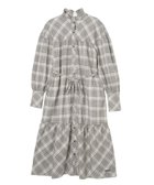 【ミルクフェド/MILKFED.】のPLAID DRESS 大人の最旬トレンドファッション＆コーディネート founy(ファウニー) ファッション Fashion レディースファッション Fashion for Women ワンピース Dresses フォーマル・パーティードレス・結婚式用ドレス Elegant & Casual Dresses スニーカー Sneakers, Trainers スリーブ Sleeve, Long Sleeve / Short Sleeve チェック Check, Plaid, Tartan フリル Frill, Ruffle ブラウジング Blouson Silhouette, Cinched Waist 羽織 Haori, Light Jacket リボン Ribbon, Bow おすすめ Recommended / Our Picks thumbnail GREY|ID: prp329100004982442 ipo3291000000037326642