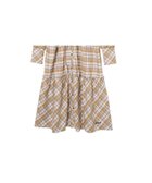 【ミルクフェド/MILKFED.】のPLAID DRESS 大人の最旬トレンドファッション＆コーディネート founy(ファウニー) ファッション Fashion レディースファッション Fashion for Women ワンピース Dresses フォーマル・パーティードレス・結婚式用ドレス Elegant & Casual Dresses スニーカー Sneakers, Trainers スリーブ Sleeve, Long Sleeve / Short Sleeve チェック Check, Plaid, Tartan フリル Frill, Ruffle ブラウジング Blouson Silhouette, Cinched Waist 羽織 Haori, Light Jacket リボン Ribbon, Bow おすすめ Recommended / Our Picks thumbnail BEIGE|ID: prp329100004982442 ipo3291000000037326643