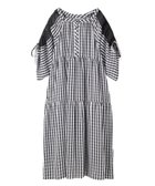 【ミルクフェド/MILKFED.】のSHOULDER MESH GINGHAM CHECK DRESS 大人の最旬トレンドファッション＆コーディネート founy(ファウニー) ファッション Fashion レディースファッション Fashion for Women ワンピース Dresses フォーマル・パーティードレス・結婚式用ドレス Elegant & Casual Dresses ギンガム Gingham, Gingham Fabric チェック Check, Plaid, Tartan チュール Tulip, Tulip Motif デニム Denim, Jeans Material バランス Balance, Style Balance おすすめ Recommended / Our Picks thumbnail BLACK|ID: prp329100004982444 ipo3291000000037326648