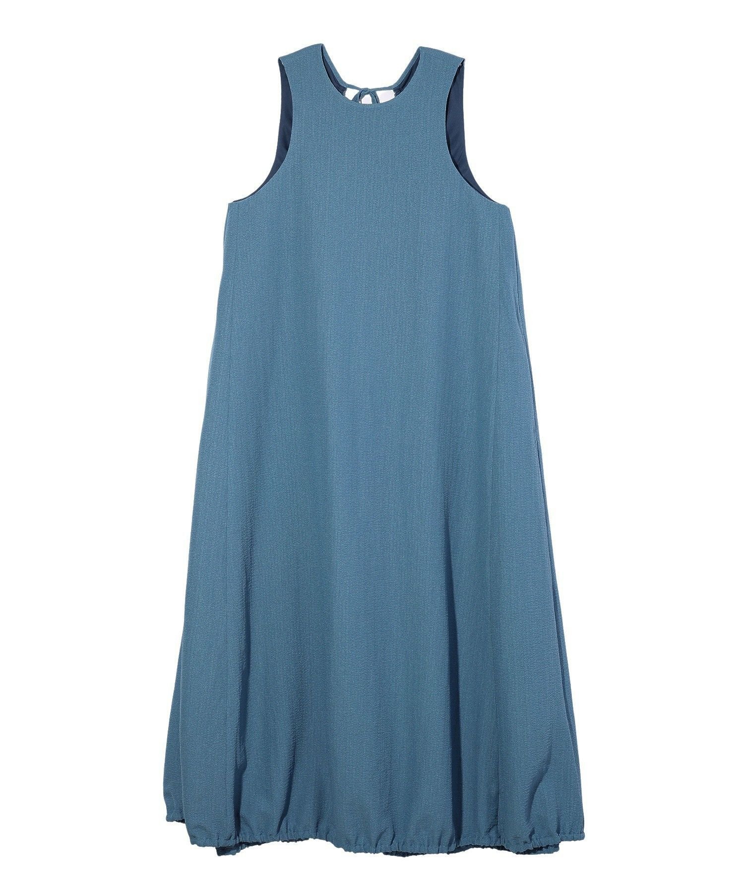 【ミルクフェド/MILKFED.】のBACK OPEN FLARE DRESS インテリア・キッズ・メンズ・レディースファッション・服の通販 founy(ファウニー) 　ファッション　Fashion　レディースファッション　Fashion for Women　ワンピース　Dresses　フォーマル・パーティードレス・結婚式用ドレス　Elegant & Casual Dresses　シューズ　Shoes, Footwear　ソックス　Socks, Hosiery　タンク　Tank Top, Sleeveless Top　チューブ　Tube, Tube Top　トレンド　Trend, Trending Now　バルーン　Balloon, Balloon Silhouette　マキシ　Maxi, Full Length　リゾート　Resort, Vacation Style　ロング　Long, Long-Length　夏　Summer　旅行　Travel　BLUE|ID: prp329100004982446 ipo3291000000037326658
