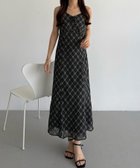 【ジュノア/JUNOAH】のcallautia シアーチェックマーメイドキャミワンピース 大人の最旬トレンドファッション＆コーディネート founy(ファウニー) ファッション Fashion レディースファッション Fashion for Women ワンピース Dresses キャミソールワンピース Camisole Dresses ウォッシュ Washed Finish タンブラー Tumbler, Travel Mug ダメージ Distressed, Destroyed ネップ Nepp, Slub Yarn プリント Print, Printed Pattern おすすめ Recommended / Our Picks thumbnail ブラック|ID: prp329100004982453 ipo3291000000037326681