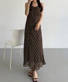 【ジュノア/JUNOAH】のcallautia シアーチェックマーメイドキャミワンピース 大人の最旬トレンドファッション＆コーディネート founy(ファウニー) ファッション Fashion レディースファッション Fashion for Women ワンピース Dresses キャミソールワンピース Camisole Dresses ウォッシュ Washed Finish タンブラー Tumbler, Travel Mug ダメージ Distressed, Destroyed ネップ Nepp, Slub Yarn プリント Print, Printed Pattern おすすめ Recommended / Our Picks thumbnail ブラウン|ID: prp329100004982453 ipo3291000000037326682