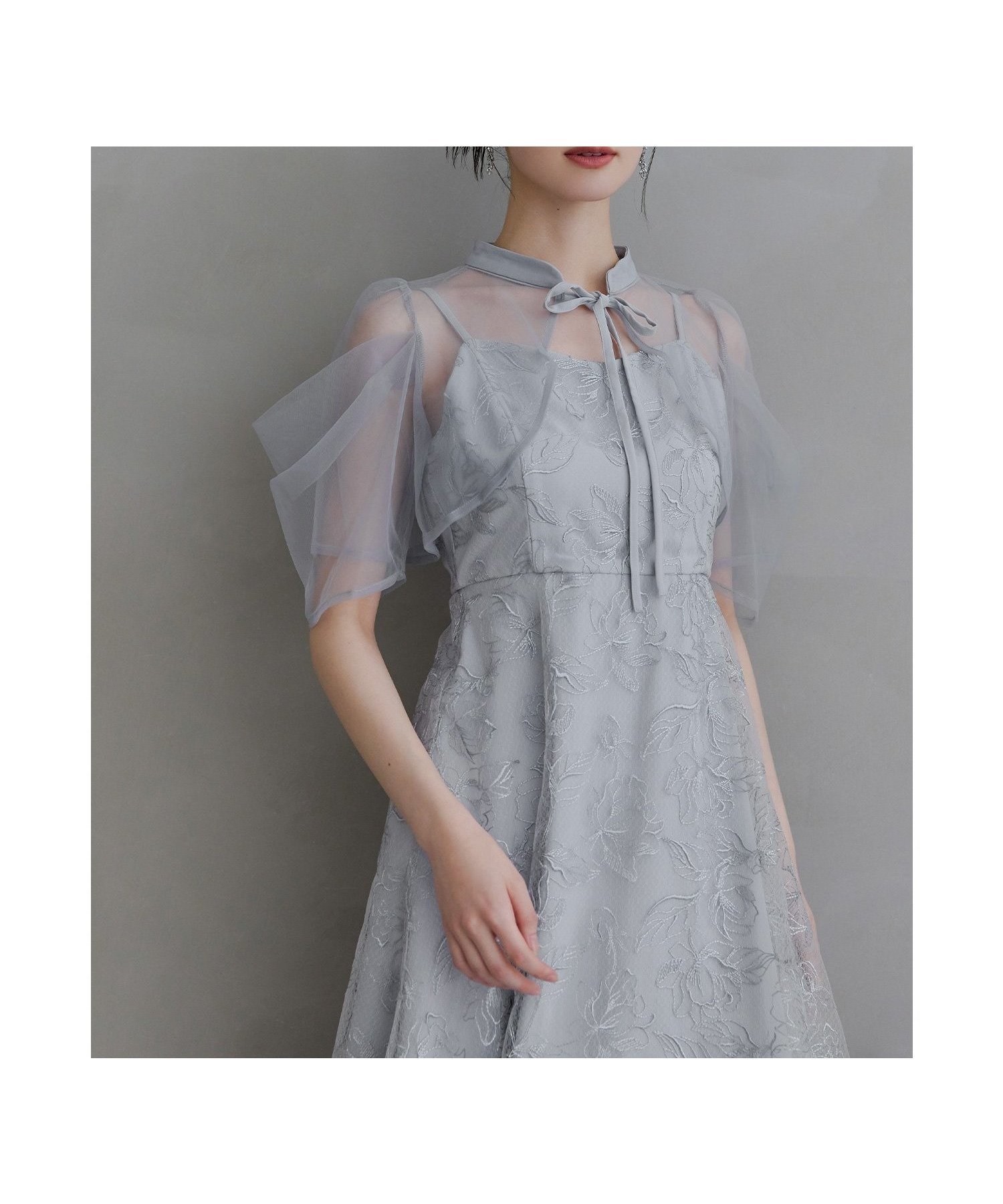 【ビーフラット/bflat】のタックスリーブボレロセットドレス 2点セット キャミワンピース 結婚式 成人式 二次会 インテリア・キッズ・メンズ・レディースファッション・服の通販 founy(ファウニー) 　ファッション　Fashion　レディースファッション　Fashion for Women　アウター　Coat / Outerwear Collection　ボレロ・ショート丈ジャケット / ドレス羽織りに　Boleros & Short Jackets　ワンピース　Dresses　フォーマル・パーティードレス・結婚式用ドレス　Elegant & Casual Dresses　キャミソールワンピース　Camisole Dresses　おすすめ　Recommended / Our Picks　キャミワンピース　Cami Dress, Slip Dress　スリーブ　Sleeve, Long Sleeve / Short Sleeve　チュール　Tulip, Tulip Motif　パターン　Pattern, Design Print　フラワー　Flower, Floral　フレア　Flare, Flared　ボレロ　Bolero, Short Cardigan　リボン　Ribbon, Bow　二次会　After Party　披露宴　Wedding Reception　結婚式　Wedding　ライトブルー|ID: prp329100004982464 ipo3291000000037326718
