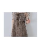 【ビーフラット/bflat】のシアーレースボレロセットドレス 2点セット キャミワンピース 結婚式 成人式 二次会 ブラウン|ID: prp329100004982469 ipo3291000000037361382