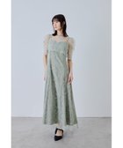 【ビーフラット/bflat】のシアーレースボレロセットドレス 2点セット キャミワンピース 結婚式 成人式 二次会 グリーン|ID: prp329100004982469 ipo3291000000037361383