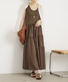 【ビアズリー/BEARDSLEY】のタンクコンビドレス 大人の最旬トレンドファッション＆コーディネート founy(ファウニー) ファッション Fashion レディースファッション Fashion for Women ワンピース Dresses フォーマル・パーティードレス・結婚式用ドレス Elegant & Casual Dresses アシンメトリー Asymmetrical Style コンビ Combo, Combination Style ショート Short, Short Length タンク Tank Top, Sleeveless Top ティアード Tiered, Tiered Style バランス Balance, Style Balance リネン Linen, Linen Fabric リボン Ribbon, Bow レース Lace, Lace Fabric ロング Long, Long-Length 再入荷 Restock / Back in Stock おすすめ Recommended / Our Picks thumbnail ブラウン|ID: prp329100004982476 ipo3291000000037326767