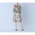 【ローズティアラ/Rose Tiara】のモザイクフラワープリントワンピース 大人の最旬トレンドファッション＆コーディネート founy(ファウニー) ファッション Fashion レディースファッション Fashion for Women ワンピース Dresses おすすめ Recommended / Our Picks アンサンブル Ensemble Set シンプル Simple, Minimal スタンダード Standard, Basic スマート Smart, Elegant フェミニン Feminine, Girly フラワー Flower, Floral プリント Print, Printed Pattern モザイク Mosaic, Geometric Pattern エレガント 上品 Elegant 切替 Switching, Contrast Panel thumbnail ベージュ|ID: prp329100004982477 ipo3291000000037326769