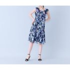 【ローズティアラ/Rose Tiara】のモザイクフラワープリントワンピース 大人の最旬トレンドファッション＆コーディネート founy(ファウニー) ファッション Fashion レディースファッション Fashion for Women ワンピース Dresses おすすめ Recommended / Our Picks アンサンブル Ensemble Set シンプル Simple, Minimal スタンダード Standard, Basic スマート Smart, Elegant フェミニン Feminine, Girly フラワー Flower, Floral プリント Print, Printed Pattern モザイク Mosaic, Geometric Pattern エレガント 上品 Elegant 切替 Switching, Contrast Panel thumbnail ダークブルー|ID: prp329100004982477 ipo3291000000037326770
