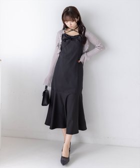 【クリア/clear】の【低身長対応/サイズ展開あり】ホルターネックリボンキャミワンピース 春夏/抜け感/通気性/ガーリー/フェミニン/旅ワンピ 大人の最旬トレンドファッション＆コーディネート founy(ファウニー) ファッション Fashion レディースファッション Fashion for Women ワンピース Dresses キャミソールワンピース Camisole Dresses インナー Innerwear 春 Spring ガーリー Girly, Feminine Style キャミワンピース Cami Dress, Slip Dress シンプル Simple, Minimal ジャケット Jacket, Outerwear ダウン Down, Puffer デニム Denim, Jeans Material フェミニン Feminine, Girly フレア Flare, Flared リボン Ribbon, Bow レース Lace, Lace Fabric S/S・春夏 SS, Spring/Summer, Warm Season 再入荷 Restock / Back in Stock おすすめ Recommended / Our Picks 夏 Summer 旅行 Travel エレガント 上品 Elegant |ID:prp329100004982483