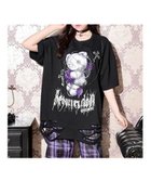 【ノエミ/NOEMIE】の病みくまチェーンユニセックスTシャツ 大人の最旬トレンドファッション＆コーディネート founy(ファウニー) ファッション Fashion レディースファッション Fashion for Women トップス・カットソー Cut & Sew Tops シャツ・ブラウス・オフィスカジュアル Elegant Blouses & Button-Ups ロングTシャツ・Tシャツ Longline T-Shirts & Tees イラスト Illustration ダメージ Distressed, Destroyed チェーン Chain, Chain Strap thumbnail 紫|ID: prp329100004982484 ipo3291000000037326794