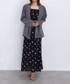 【アルシーヴ/archives】のタックドレープ花柄刺繍キャミワンピース 大人の最旬トレンドファッション＆コーディネート founy(ファウニー) ファッション Fashion レディースファッション Fashion for Women ワンピース Dresses キャミソールワンピース Camisole Dresses キャミワンピース Cami Dress, Slip Dress シンプル Simple, Minimal エレガント 上品 Elegant thumbnail BLACK|ID: prp329100004982498 ipo3291000000037326845