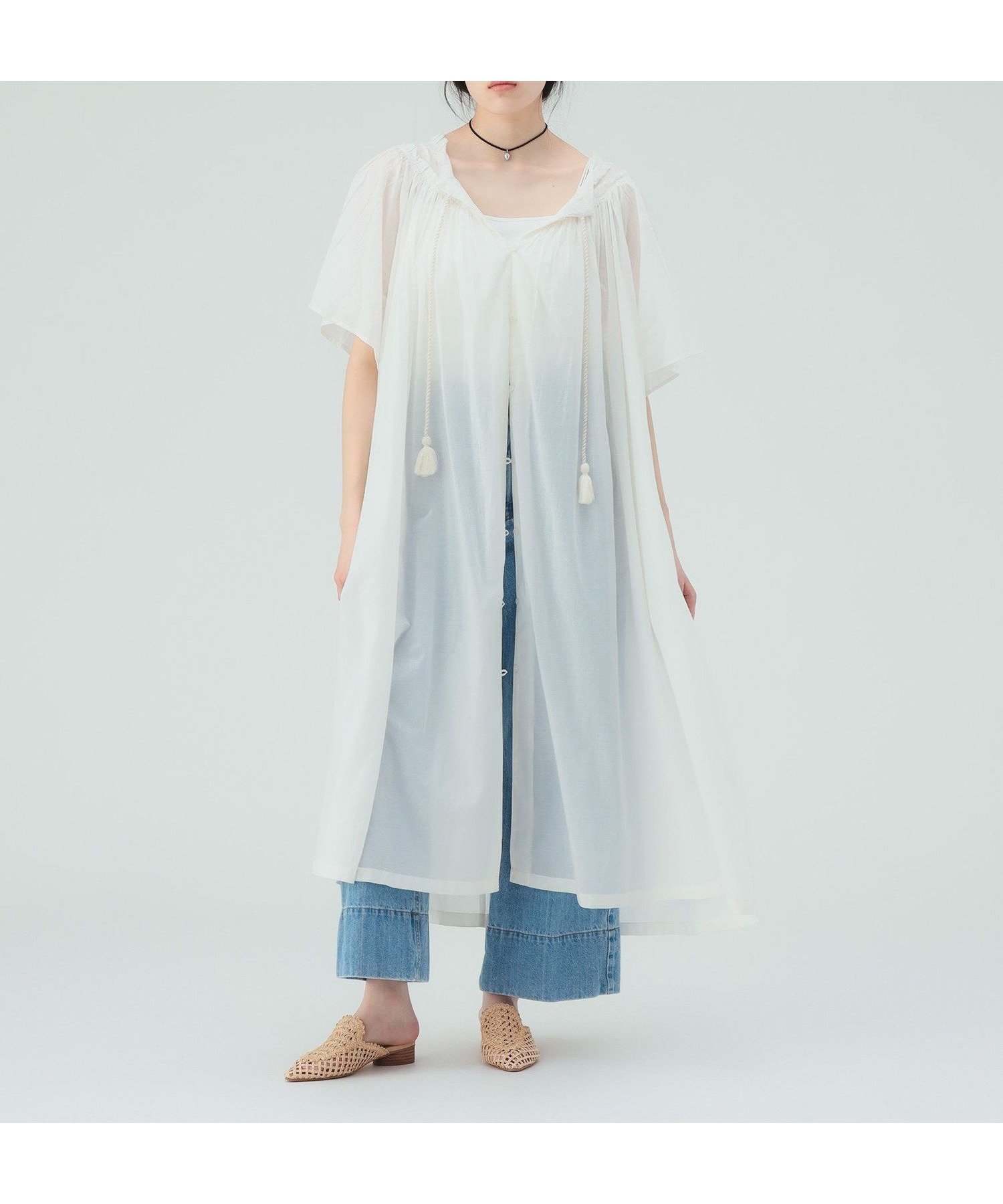【ビームス ハート/BEAMS HEART】のINDIA フリルネック ワンピース 26SS ウォッシャブル 旅行 大人の最旬トレンドファッション＆コーディネート founy(ファウニー) 　ファッション　Fashion　レディースファッション　Fashion for Women　ワンピース　Dresses　2026年　2026　2026春夏・S/S　Spring/Summer 2026 SS26　おすすめ　Recommended / Our Picks　インド　Indian Textile　ウォッシャブル　Machine Washable　サンダル　Sandals, Summer Shoes　スリット　Slit, Slit Detail　タッセル　Tassel, Fringe　タンク　Tank Top, Sleeveless Top　デニム　Denim, Jeans Material　フリル　Frill, Ruffle　フレア　Flare, Flared　リボン　Ribbon, Bow　リラックス　Relax, Relaxed Fit　旅行　Travel　 other-1|ID: prp329100004982501 ipo3291000000037326853