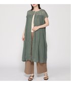 【ジーンズメイト/JEANS MATE】のC-FORT POINT/インド綿 無地 シャツワンピース 大人の最旬トレンドファッション＆コーディネート founy(ファウニー) ファッション Fashion レディースファッション Fashion for Women ワンピース Dresses シャツワンピース / 1枚で着映えコーデ Shirt Dresses インド Indian Textile ギャザー Gathered, Ruffled サンダル Sandals, Summer Shoes スニーカー Sneakers, Trainers ネップ Nepp, Slub Yarn 無地 Plain, Solid Color リラックス Relax, Relaxed Fit thumbnail グリーン|ID: prp329100004982506 ipo3291000000037326871