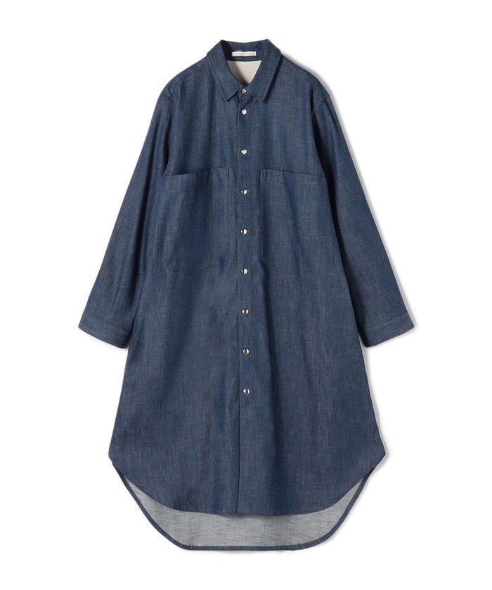 【トゥモローランド/TOMORROWLAND】のステイブルーデニム シャツワンピース インテリア・キッズ・メンズ・レディースファッション・服の通販 founy(ファウニー) https://founy.com/ ファッション Fashion レディースファッション Fashion for Women ワンピース Dresses シャツワンピース / 1枚で着映えコーデ Shirt Dresses シューズ Shoes, Footwear ツイル Twist, Twisted Detail パッチ Patch, Appliqué フラット Flat, Flat Shoes ポケット Pocket, Pocket Detail エレガント 上品 Elegant |ID: prp329100004982513 ipo3291000000037361316