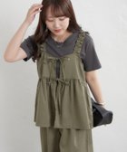 【アンドフォーエバー/RMAF】の【2枚SET】前リボンビスチェセットアップ カーキ|ID: prp329100004982516 ipo3291000000037361329