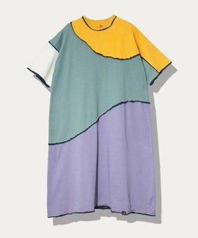 【ゴースローキャラバン/go slow caravan】のUSA/C CRAZY歪みワンピース (WOMENS) 大人の最旬トレンドファッション＆コーディネート founy(ファウニー) ファッション Fashion レディースファッション Fashion for Women ワンピース Dresses おすすめ Recommended / Our Picks カットオフ Cut-Off Design シンプル Simple, Minimal リラックス Relax, Relaxed Fit 切替 Switching, Contrast Panel |ID:prp329100004982519