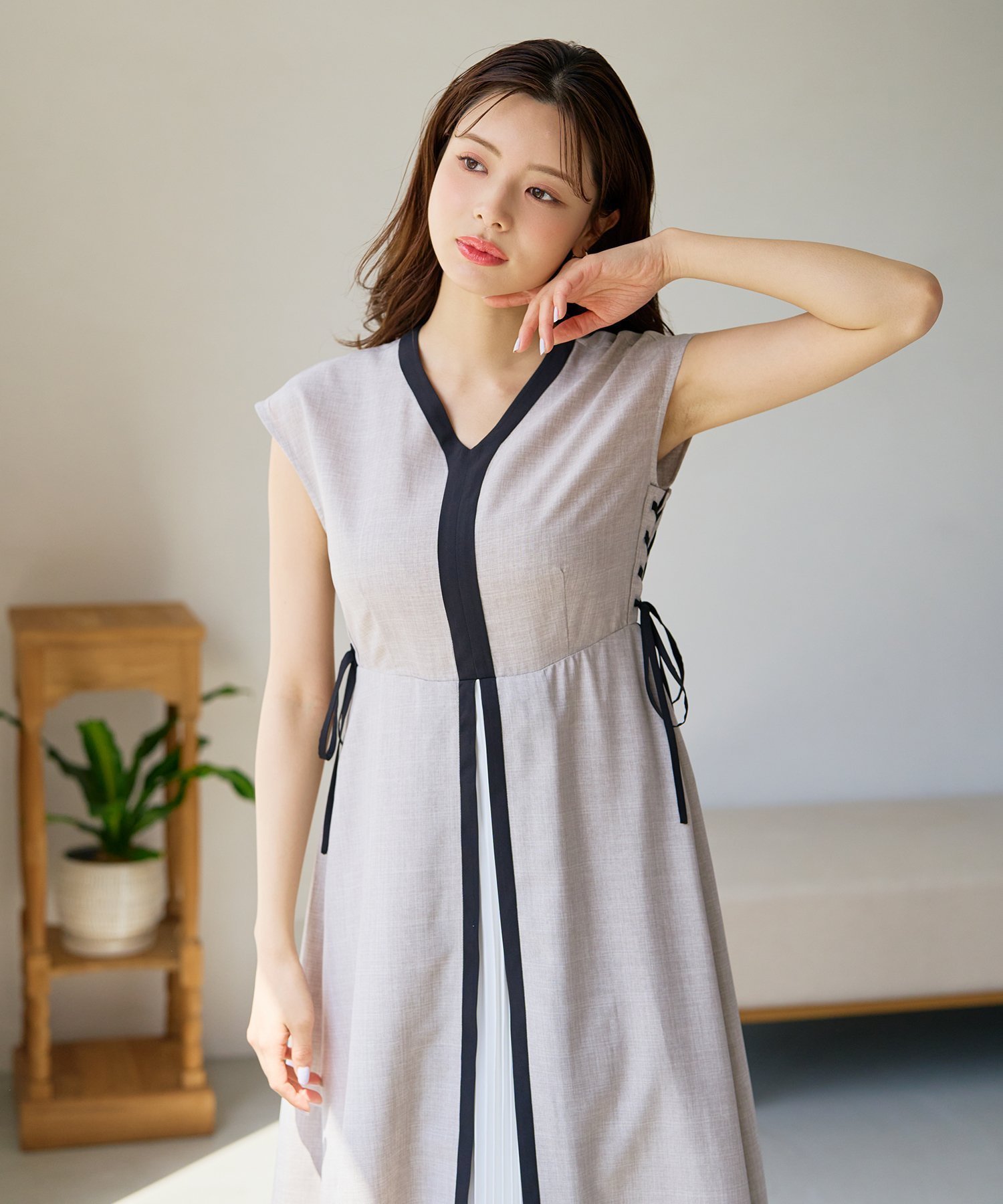 【ミッシュマッシュ/MISCH MASCH】のサイドレースアップ配色ワンピース MM627420 大人の最旬トレンドファッション＆コーディネート founy(ファウニー) 　ファッション　Fashion　レディースファッション　Fashion for Women　ワンピース　Dresses　レース　Lace, Lace Fabric　 other-1|ID: prp329100004982523 ipo3291000000037326930
