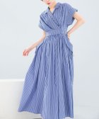 【アーバンリサーチ ロッソ/URBAN RESEARCH ROSSO】のELENDEEK W COLLAR SHIRT ONE-PIECE 大人の最旬トレンドファッション＆コーディネート founy(ファウニー) ファッション Fashion レディースファッション Fashion for Women トップス・カットソー Cut & Sew Tops シャツ・ブラウス・オフィスカジュアル Elegant Blouses & Button-Ups ギャザー Gathered, Ruffled シャーリング Shirring, Ruched フィット Fit, Slim Fit フレア Flare, Flared ラップ Wrap, Wrap Design S/S・春夏 SS, Spring/Summer, Warm Season 夏 Summer エレガント 上品 Elegant 2026年 2026 2026春夏・S/S Spring/Summer 2026 SS26 thumbnail ブルー系その他|ID: prp329100004982527 ipo3291000000037326948