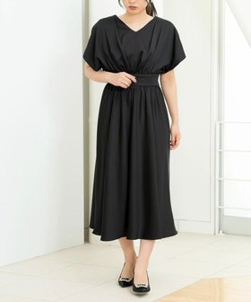 【ストロベリーフィールズ/STRAWBERRY FIELDS】のバックリボンサテンワンピース 大人の最旬トレンドファッション＆コーディネート founy(ファウニー) ファッション Fashion レディースファッション Fashion for Women ワンピース Dresses |ID:prp329100004982528