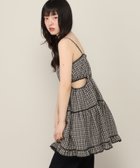 【ヘザー/Heather】のカットアウトレースキャミミニワンピース ブラックチェック|ID: prp329100004982536 ipo3291000000037326985