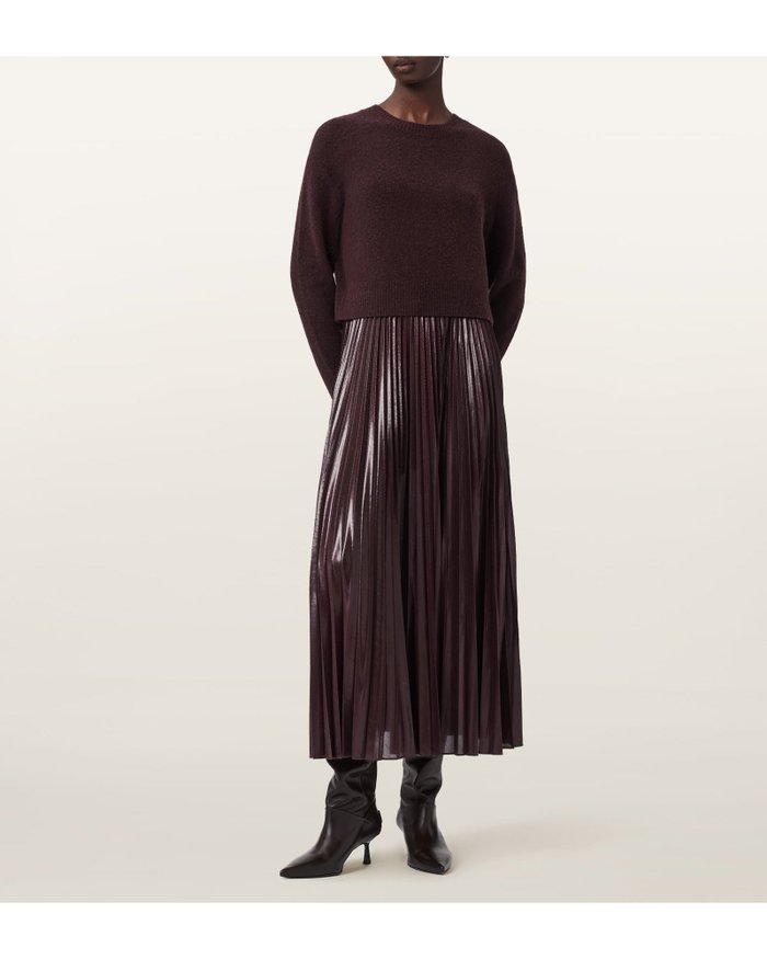 【オールセインツ/ALLSAINTS】のSPARK CREW DRESS インテリア・キッズ・メンズ・レディースファッション・服の通販 founy(ファウニー) https://founy.com/ ファッション Fashion レディースファッション Fashion for Women ワンピース Dresses フォーマル・パーティードレス・結婚式用ドレス Elegant & Casual Dresses シンプル Simple, Minimal ドレス Dress, One-Piece プリーツ Pleats, Pleated マキシ Maxi, Full Length 定番 Standard, Basic Item |ID: prp329100004982540 ipo3291000000037355224