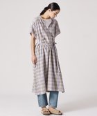 【ビショップ/Bshop】のマドラスチェック カフタンワンピース WOMEN 大人の最旬トレンドファッション＆コーディネート founy(ファウニー) ファッション Fashion レディースファッション Fashion for Women ワンピース Dresses インド Indian Textile ショルダー Shoulder, Shoulder Strap スリット Slit, Slit Detail スリーブ Sleeve, Long Sleeve / Short Sleeve タッセル Tassel, Fringe チェック Check, Plaid, Tartan ドロップ Drop Shoulder, Dropped Style フレンチ French, French Style フロント Front, Front Design thumbnail GREY系1|ID: prp329100004982546 ipo3291000000037327020