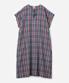 【ビショップ/Bshop】のマドラスチェック カフタンワンピース WOMEN 大人の最旬トレンドファッション＆コーディネート founy(ファウニー) ファッション Fashion レディースファッション Fashion for Women ワンピース Dresses インド Indian Textile ショルダー Shoulder, Shoulder Strap スリット Slit, Slit Detail スリーブ Sleeve, Long Sleeve / Short Sleeve タッセル Tassel, Fringe チェック Check, Plaid, Tartan ドロップ Drop Shoulder, Dropped Style フレンチ French, French Style フロント Front, Front Design thumbnail BLUE系1|ID: prp329100004982546 ipo3291000000037327021
