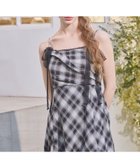 【ヘザー/Heather】のバイアスチェックフレアキャミワンピース ネイビー|ID: prp329100004982548 ipo3291000000037327026